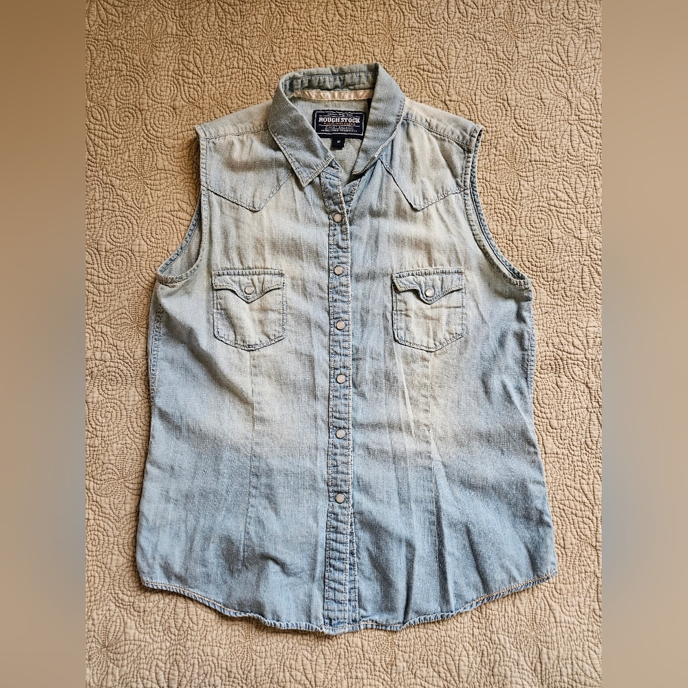 Rough Stock medium girls denim shirt